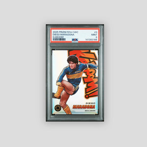 2025 Panini Prizm Fifa Club World Cup Kaboom! Diego Maradona #3 PSA 9