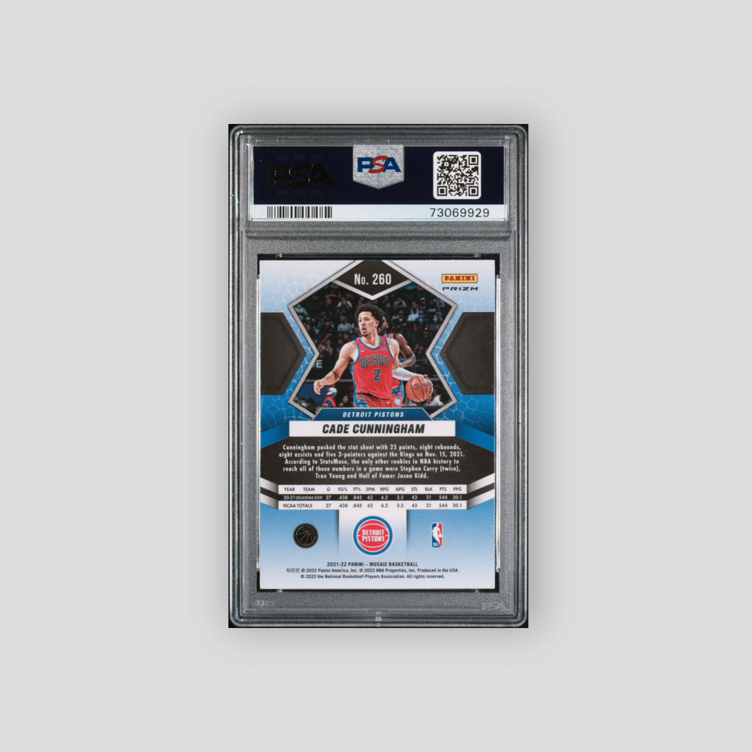 2021 Panini Mosaic Cade Cunningham Mosaic #260 PSA 10