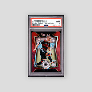 2015-16 Panini Select Bastian Schweinsteiger Red /199 #41 PSA 9