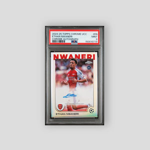 2024-25 Topps Chrome UCC Ethan Nwaneri Rookie Auto #EN PSA