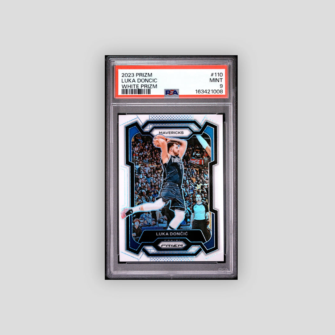 2023-24 Panini Prizm Luka Doncic White /175 #110 PSA 9 - Q's Cards