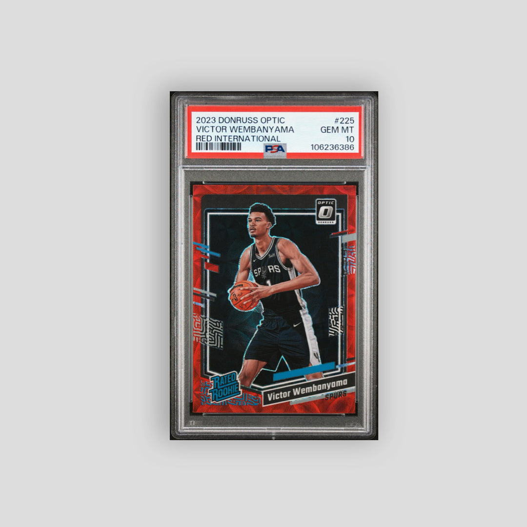 2023 Panini Donruss Optic Victor Wembanyama Red International #225 PSA 10 - Panini