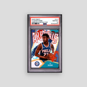 2025-26 Topps Finest VJ Edgecombe Arrivals Refractor #A-3 PSA 10