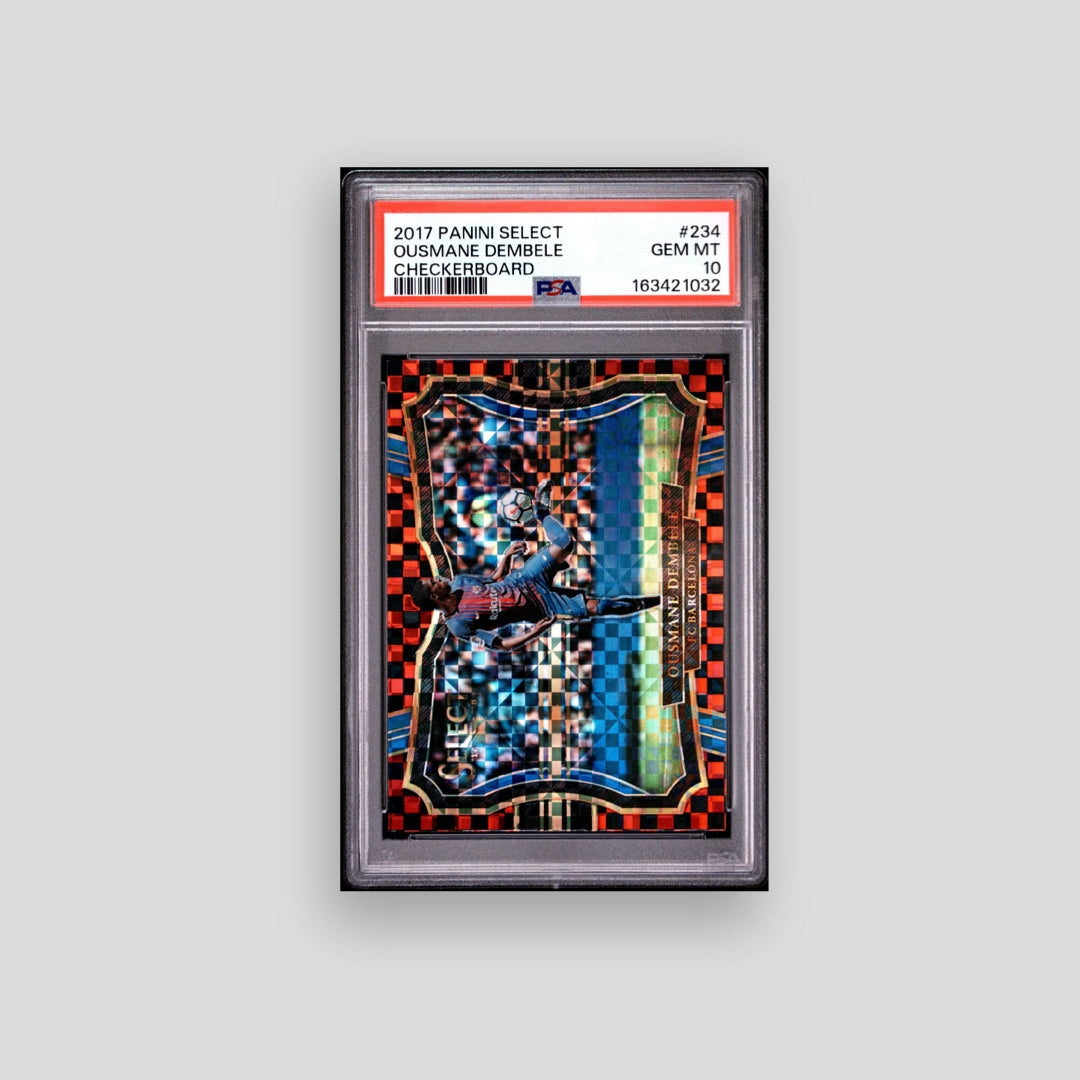 2017-18 Panini Select Ousmane Dembele Checkerboard #234 PSA 10 - Q's Cards
