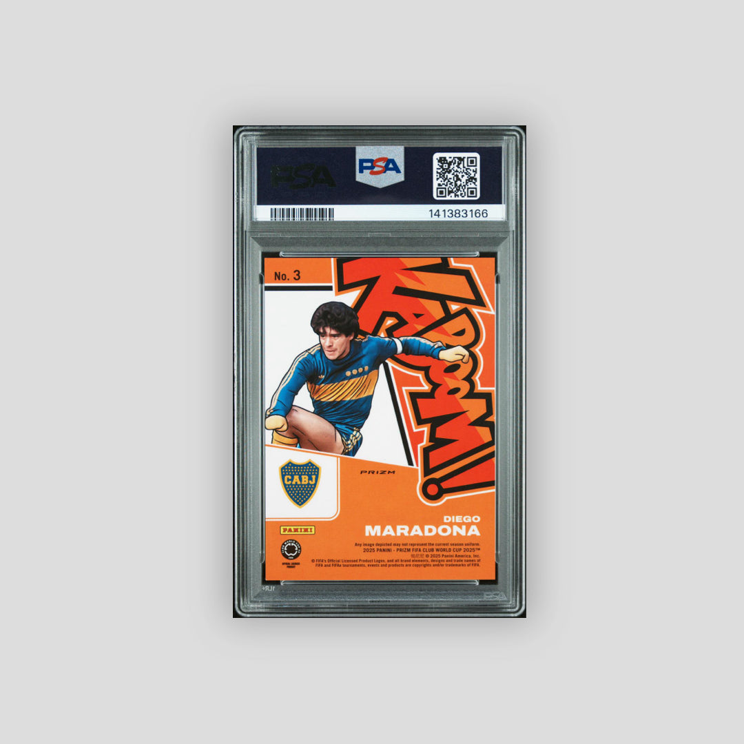 2025 Panini Prizm Fifa Club World Cup Kaboom! Diego Maradona #3 PSA 9 - Panini
