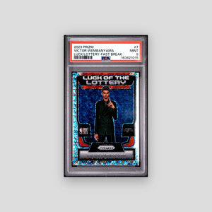 2023-24 Panini Prizm Victor Wembanyama Luck Of The Lottery Fast Break #7 PSA 9