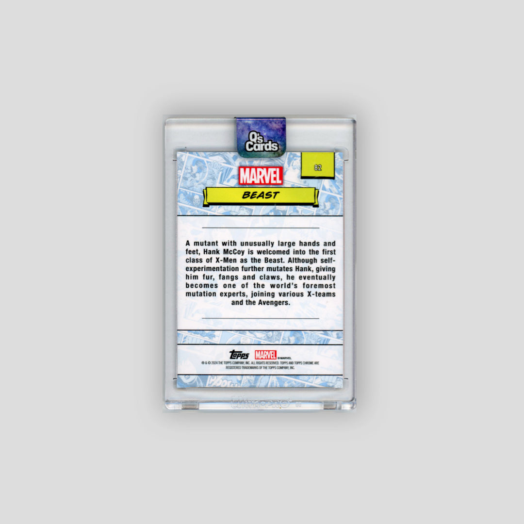 2024 Topps Chrome Marvel Beast Blue Wave /150 #82 - Topps