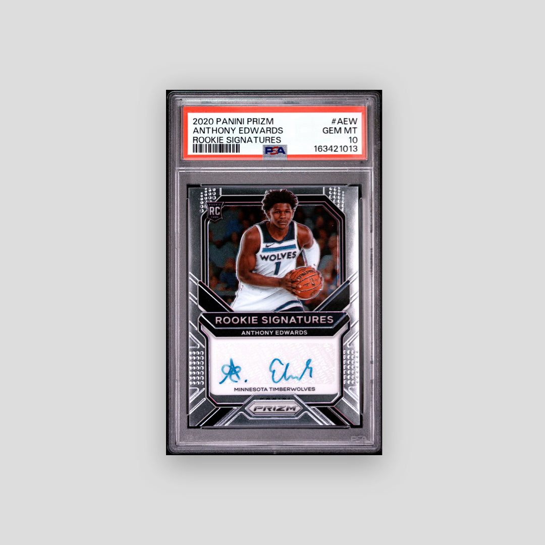 2020 Panini Prizm Rookie Signatures Anthony Edwards Rookie Signatures #AEW PSA 10