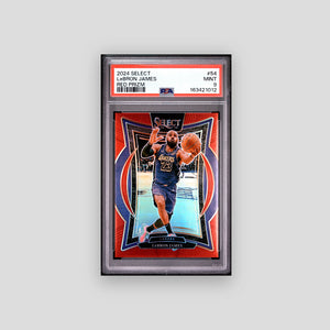 2024-25 Panini Select Lebron James Red Prizm /199 #54 PSA 9