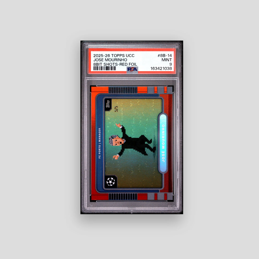 2025-26 Topps Jose Mourinho 8BIT Shot Red /5 #8B-14 PSA 9 - Q's Cards