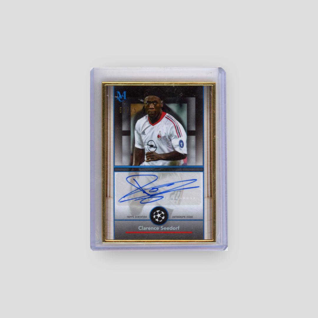 2025 Topps Museum Collection UCC Clarence Seedorf Framed Auto Gold /75 #FA-CS