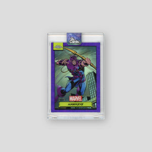 2024 Topps Chrome Marvel Hawkeye Purple /75 #49