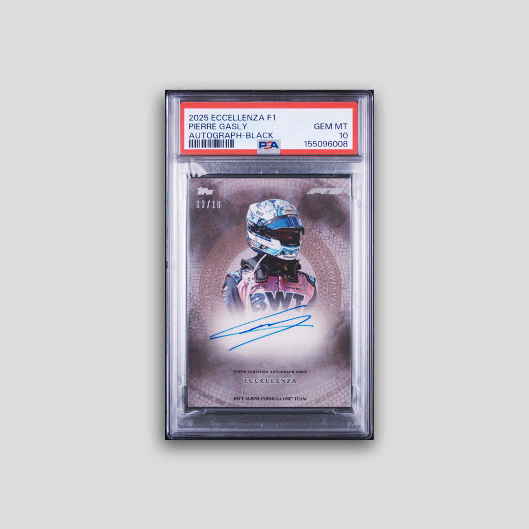 2025 Topps Eccellenza Formula 1 Pierre Gasly Autograph-Black # PSA 10
