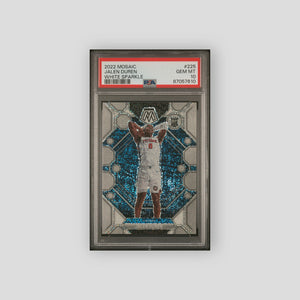2022 Panini Mosaic Jalen Duren White Sparkle #225 PSA 10