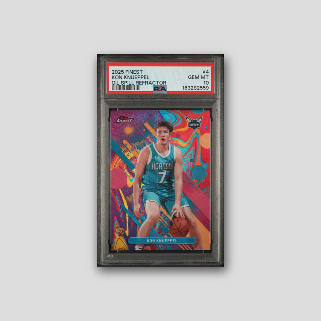 2025 Topps Finest Kon Knueppel Oil Spill Refractor #4 PSA 10 - CDP