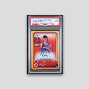 2024 Topps Chrome Mcdonald's Cooper Flagg Autograph-Gold Refractor #78 PSA 9