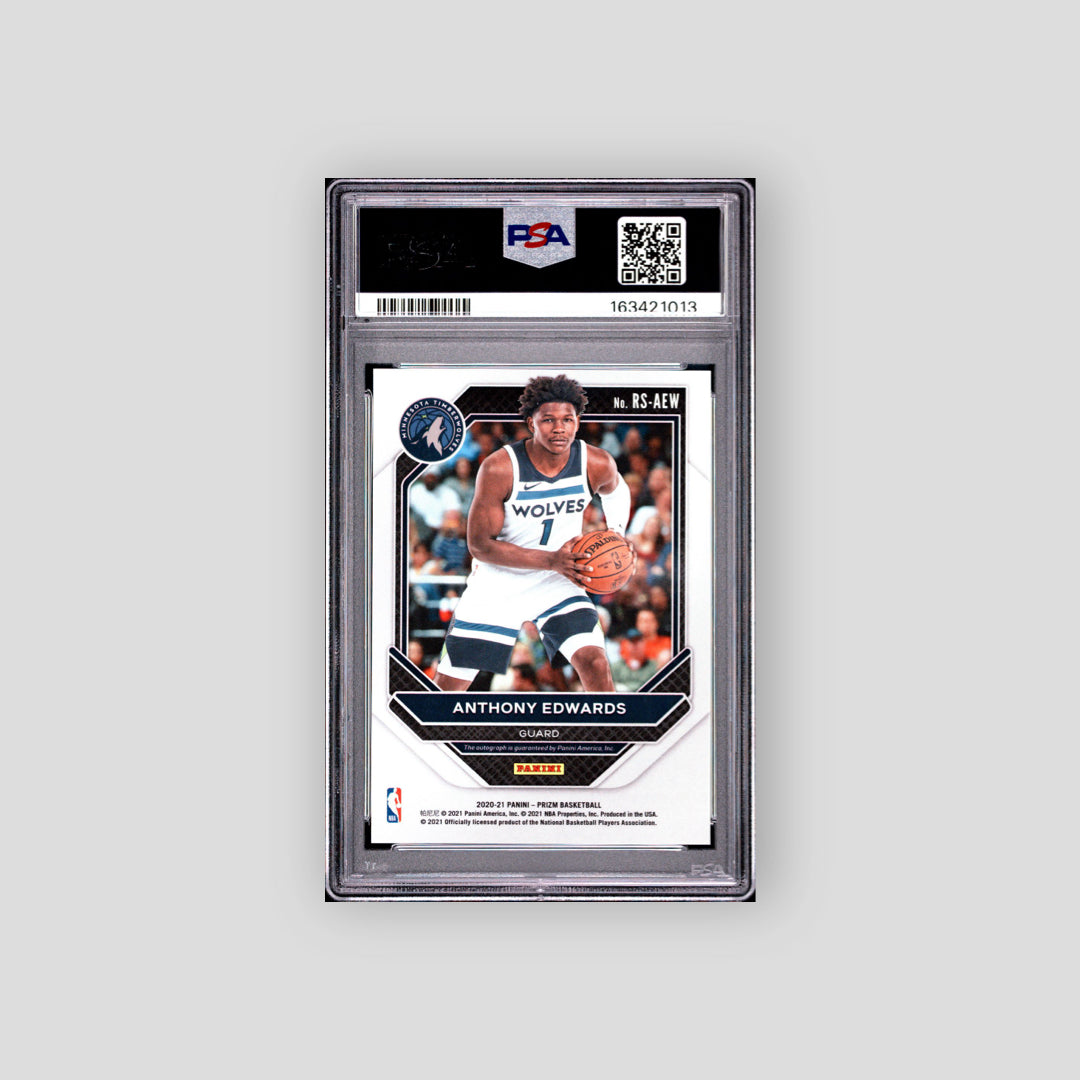 2020 Panini Prizm Rookie Signatures Anthony Edwards Rookie Signatures #AEW PSA 10