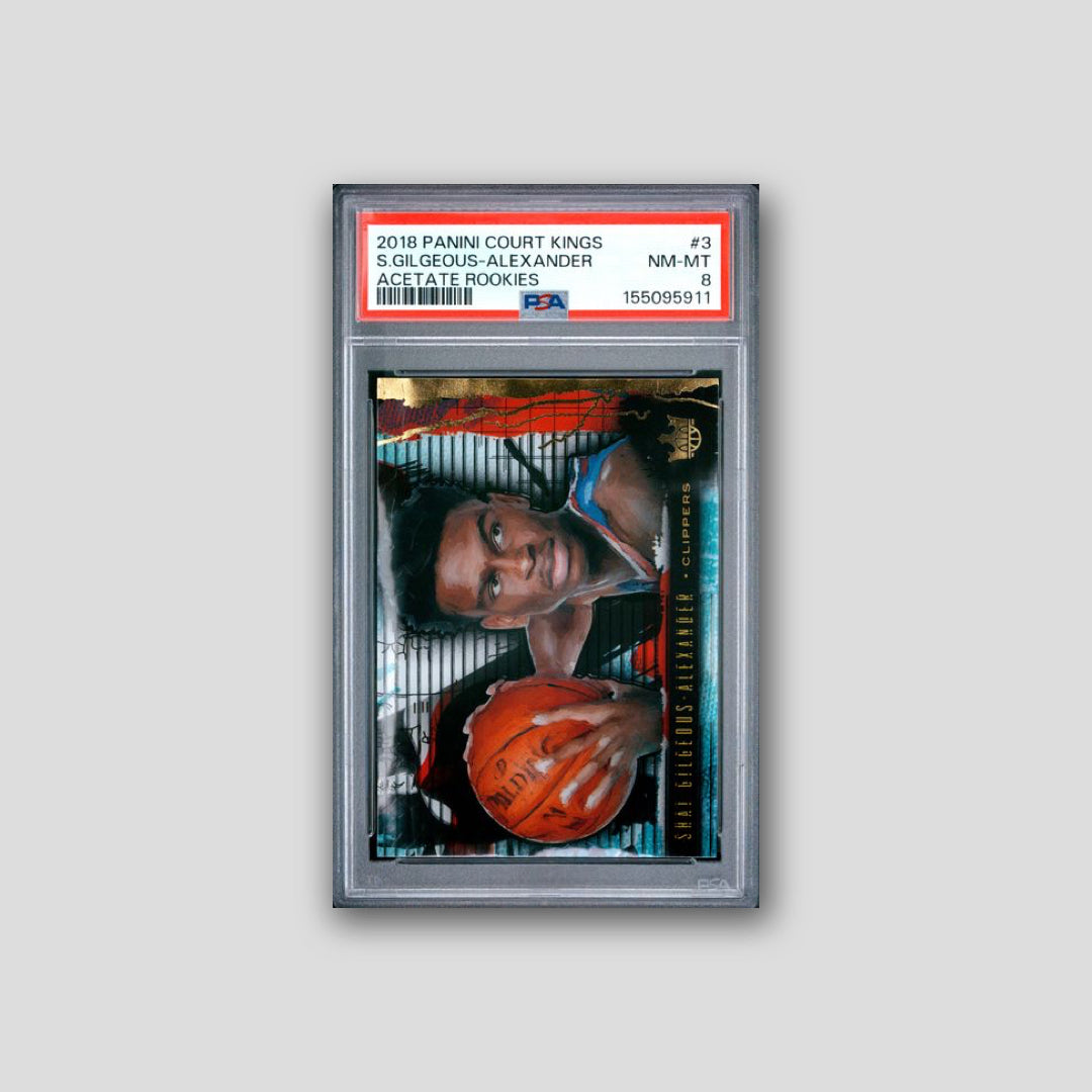 2018 Panini Court Kings Acetate Rookies Shai Gilgeous-Alexander #3 PSA 8 - CDP