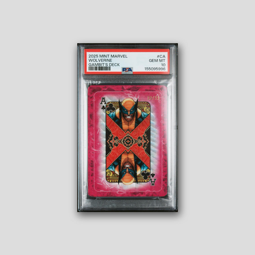 2025 Topps Mint Marvel Gambit's Deck Wolverine Pink /99 #CA PSA 10