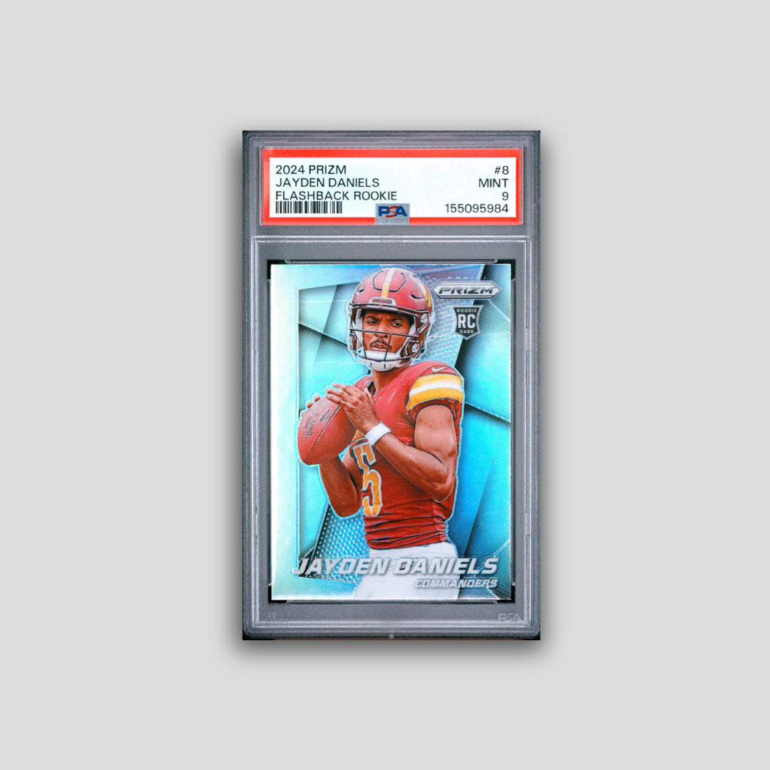 2024 Panini Prizm Prizm Flashback Rookie Jayden Daniels #8 PSA 9