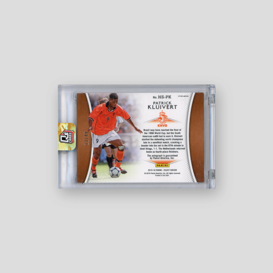 2015-16 Panini Select Patrick Kluivert Auto Red /49 #HS-PK