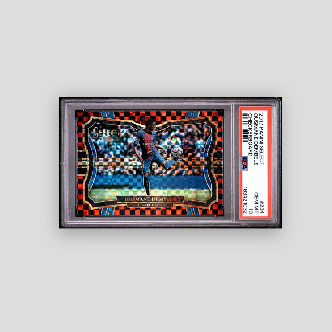 2017-18 Panini Select Ousmane Dembele Checkerboard #234 PSA 10 - Q's Cards