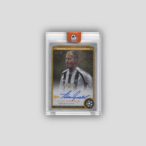 2023-24 Stadium Chrome Alan Shearer Marks of Excellence Auto Orange /25 #EX-AS1