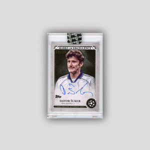 2024-25 Topps UCC Davor Suker Marks of Excellence Autographs /199 #EX-DS1