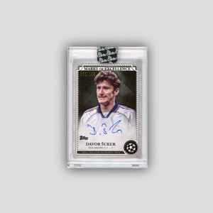 2024-25 Topps UCC Davor Suker Marks of Excellence Autographs /199 #EX-DS1