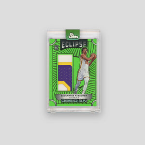 2024-25 Panini Obsidian Zaccharie Risacher Green Flood Relic #EM-ZRA