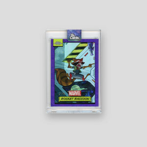 2024 Topps Chrome Marvel Rocket Raccoon Purple /75 #33