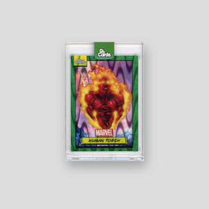 2024 Topps Chrome DIsney Human Torch Green Lava /99 #24