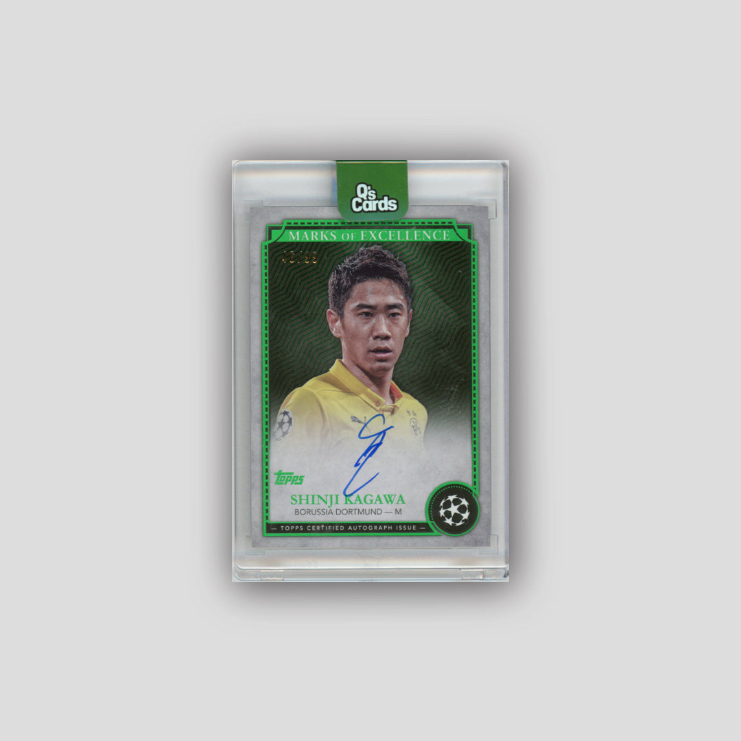 2024-25 Finest UCC Shinji Kagawa Marks of Excellence Auto /99 #EX-SK1 - Topps