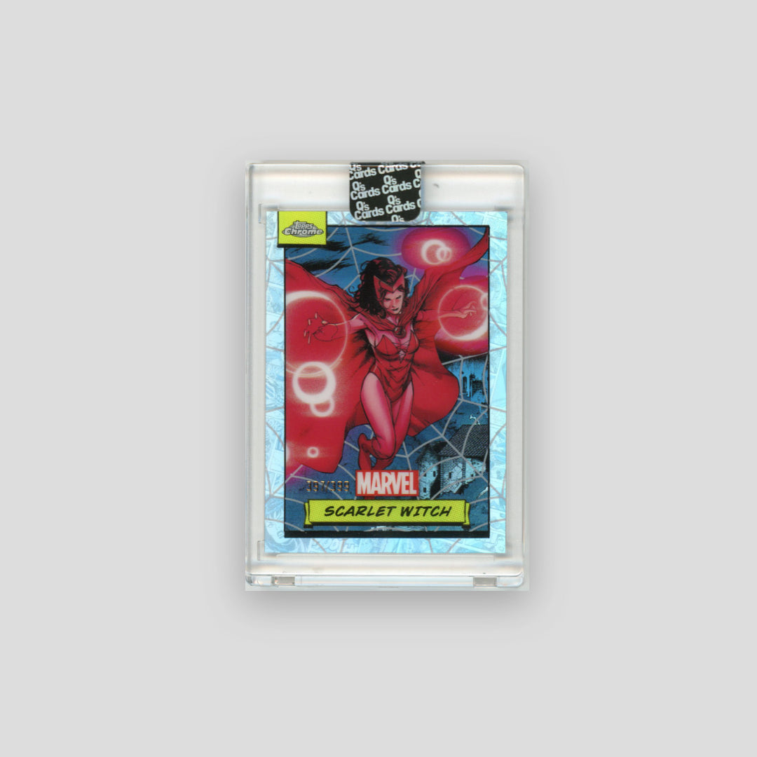 2024 Topps Chrome Marvel Scarlet Witch Spider Web Refractor /399 #112