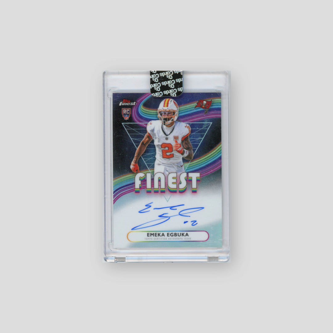 2025 Topps Finest Football Emeka Egbuka Rookie Auto #RFA-EE