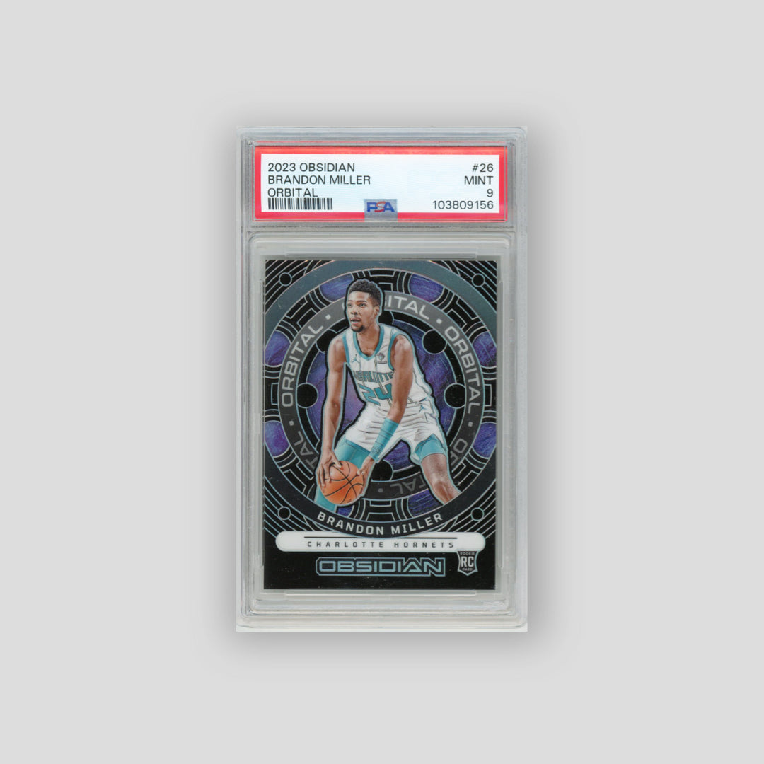 2023-24 Panini Obsidian Brandon Miller Orbital RC PSA 9 #26