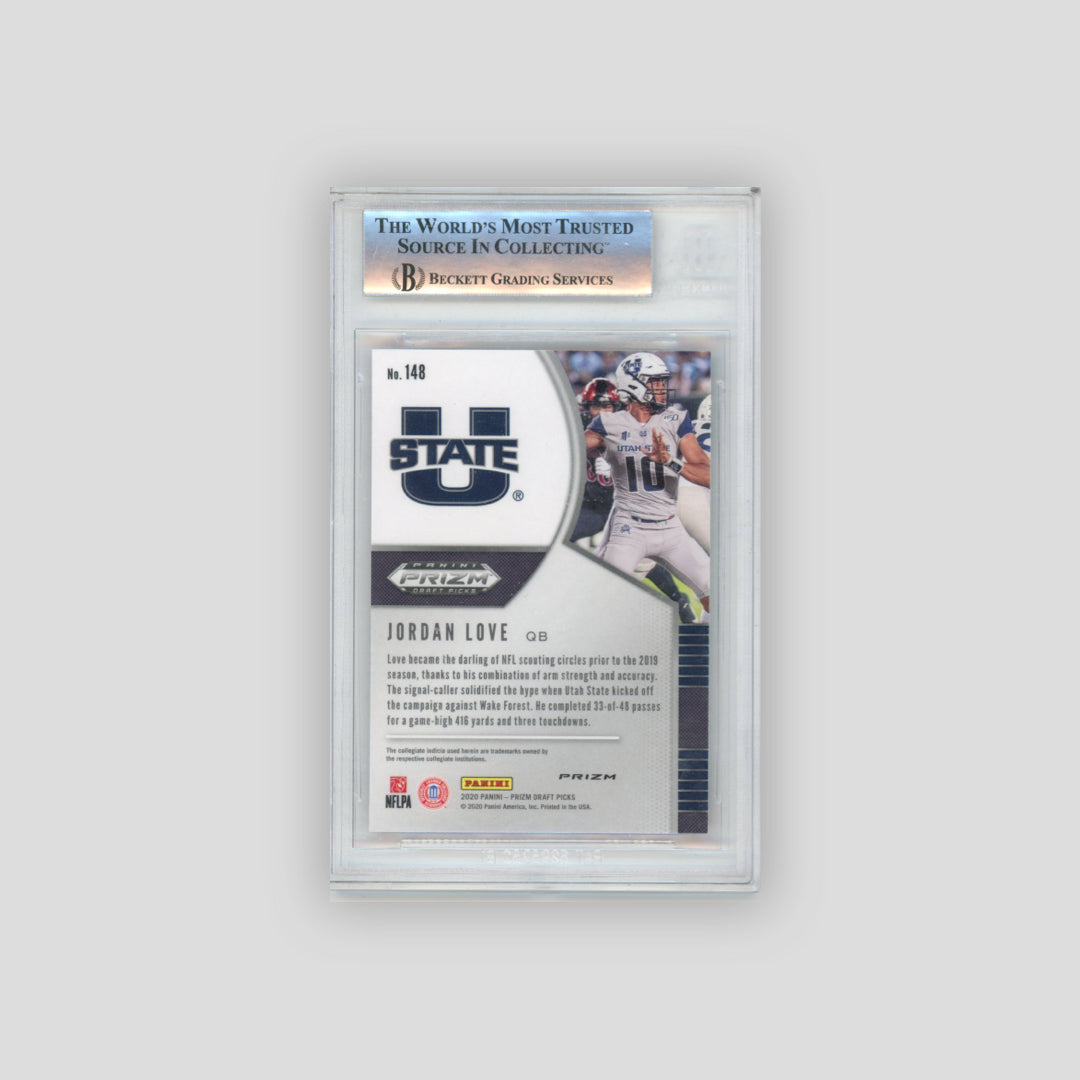 2020 Panini Prizm Draft Picks Jordan Love Prizms Red BGS 9 #148