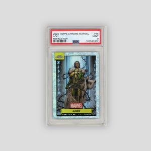 2024 Topps Chrome Marvel Loki Refractor PSA 9 #65