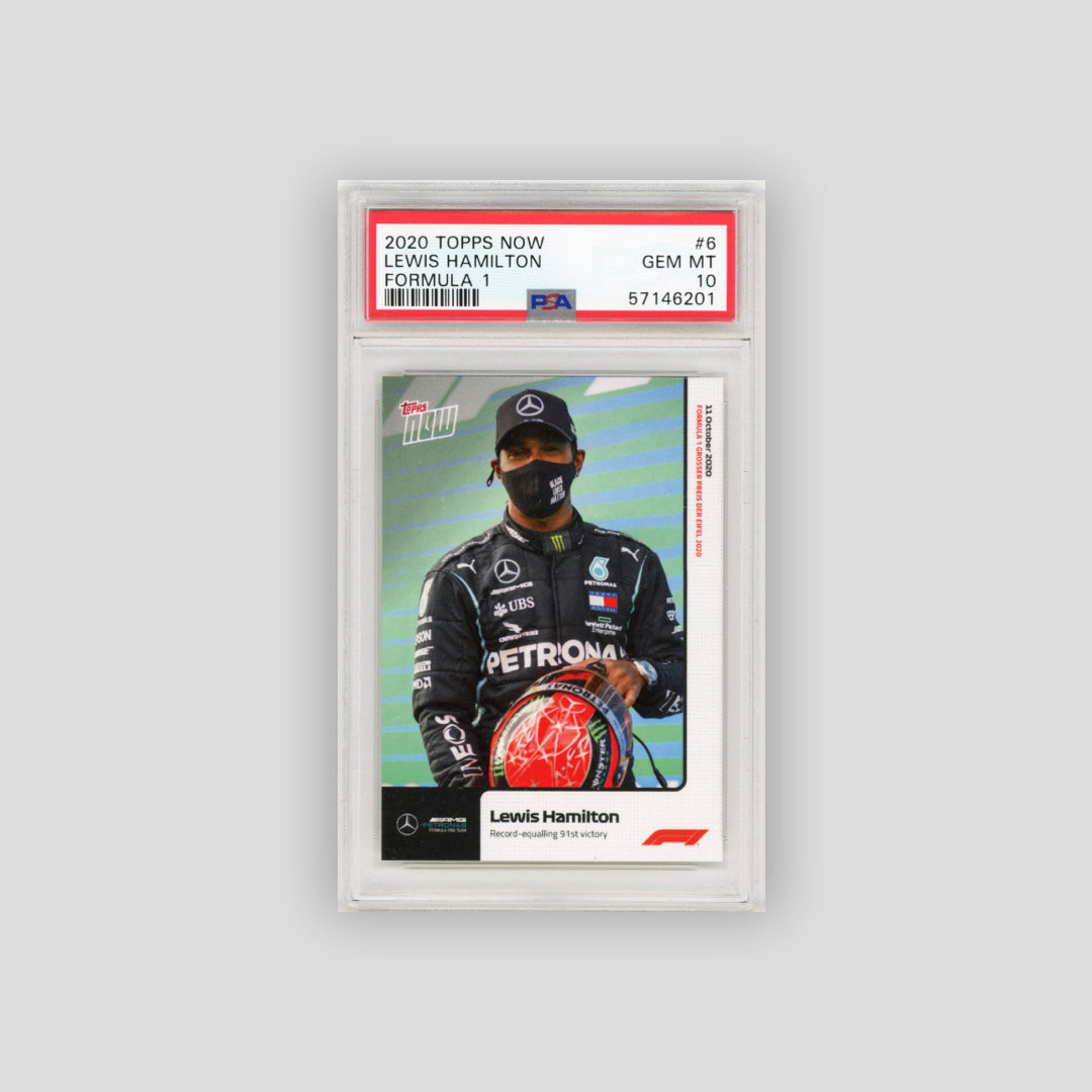 2020 Topps Now Formula 1 Lewis Hamilton PSA 10 #006