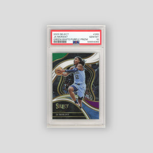 2023-24 Panini Select Ja Morant Green White Purple Prizms PSA10 #265