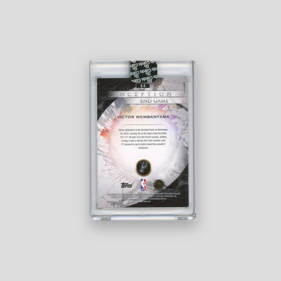 2025-26 Topps Inception Victor Wembanyama Endgame #E-4