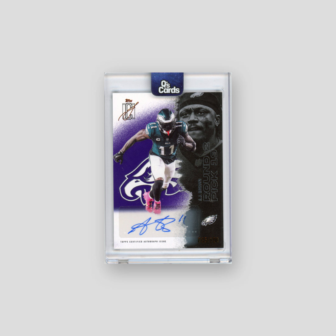 2025 Topps Signature Class A.J. Brown Autographs Purple #/100 #93