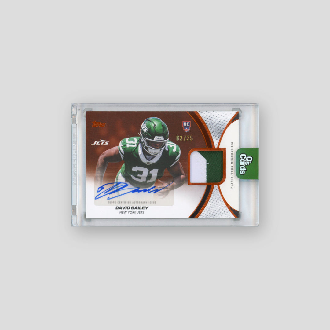 2026 Topps Flagship David Bailey NFL Rookie Materials Autographs /25 #NFLRMA-DBA