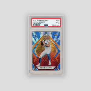2020 Panini Phoenix Justin Herbert Fire Burst PSA 9 RC #103