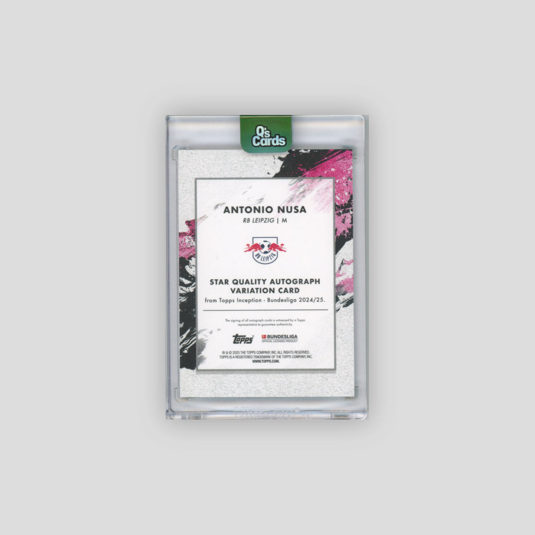 2024-25 Topps Inception Bundesliga Antonio Nusa Green Auto /75 # - Topps