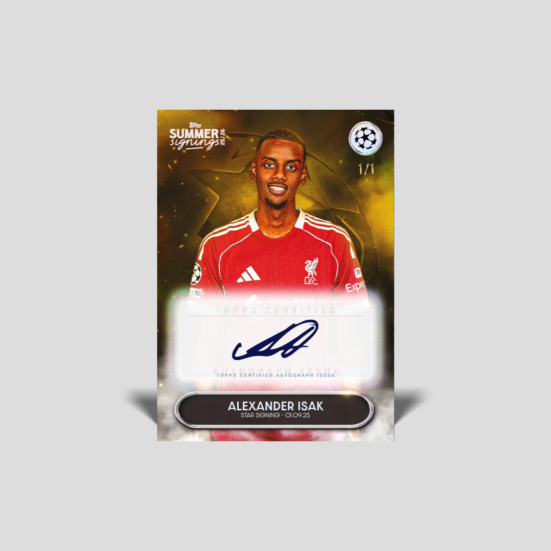 2025 Topps Soccer UEFA Club Competitions Summer Signings Hobby Box