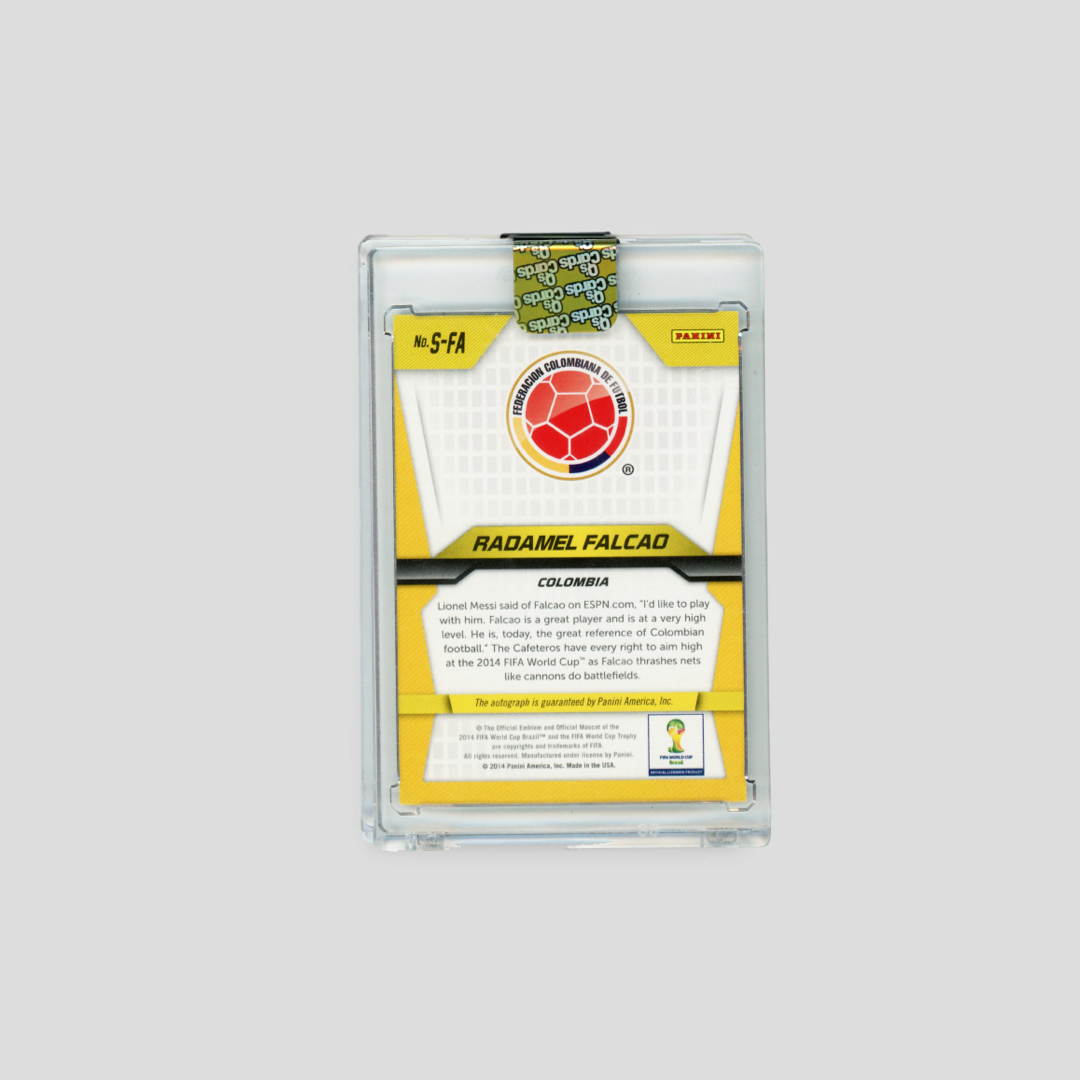 2014 Panini Prizm World Cup Auto Radamel Falcao #S-FA - Q's Cards