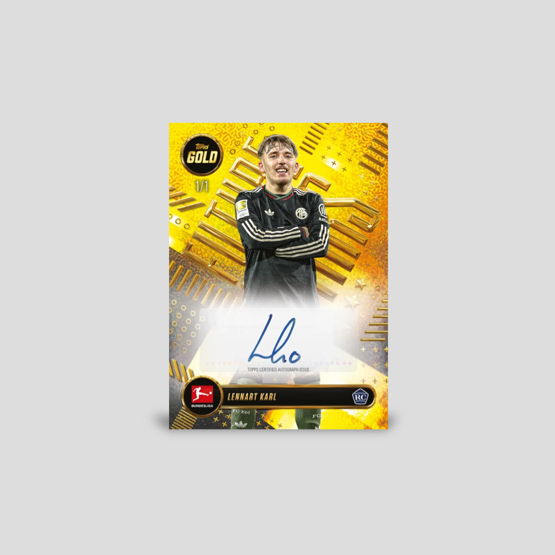 2025-26 Topps Gold Bundesliga Soccer Hobby Box - Q's Cards