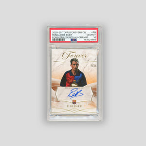 2025-26 Topps Forever FCB Ronald de Boer Auto Orange /25 #RB (PSA10)