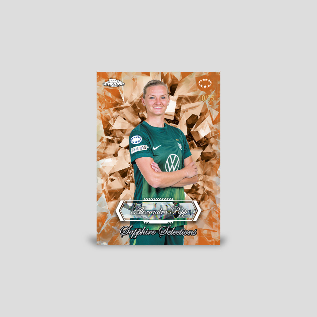2025-26 Topps Chrome Sapphire Soccer UEFA Women's Champions League Hobby Box - Q's Cards